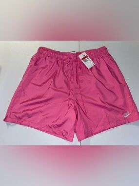 Nike Men’s Hot Pink Athletic Shorts with Drawstring